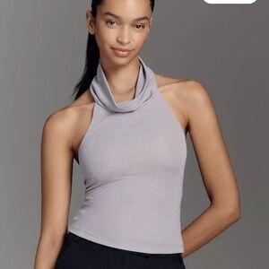 Anthropologie Pilcro Women's Light Violet Halter Tank Top